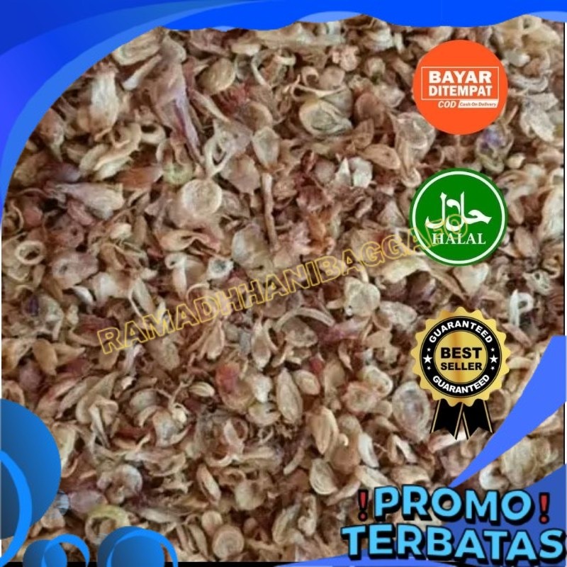 Bawang Goreng Merah 1 kg (B+) Brambang Goreng Berkualitas  Termurah 1000g siap saji