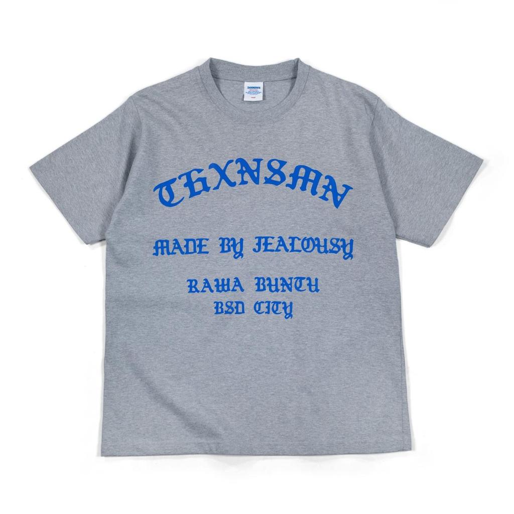 Tshirt Typo Levine Blue Grey Thanksinsomnia