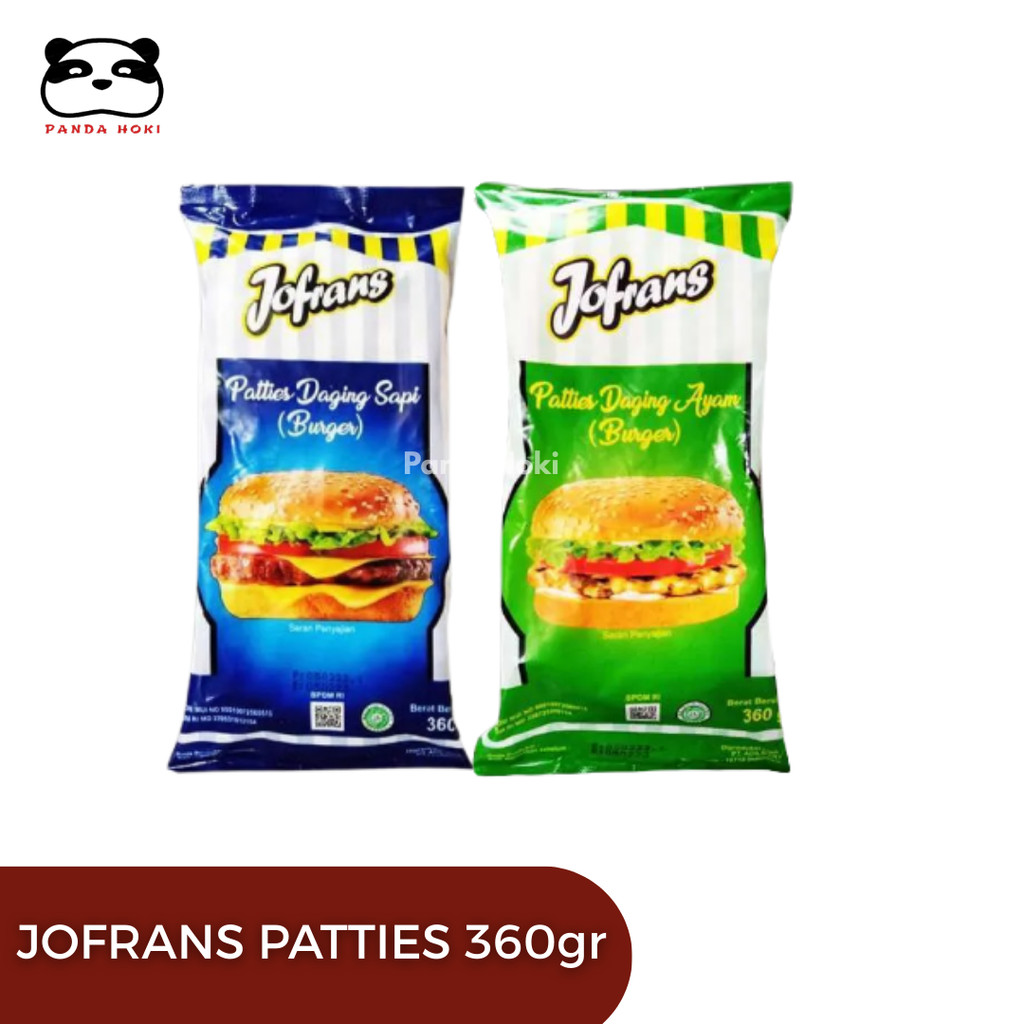 Jofrans Patties Sapi | Patties Ayam | Patties Burger Ayam | Daging Burger Ayam / Sapi 360gr