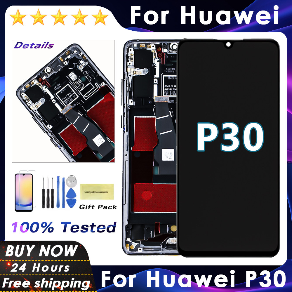 100 test P30 LCD Screen For Huawei P30 LCD ELE-L04 ELE-L29 ELE-L09 Touch splay Screen Replacement gi