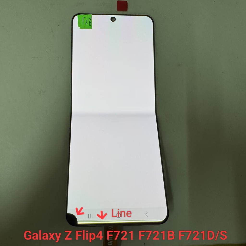 6.7-in Z Flip4 AMOLED LCD, suitable for replacement of F721, F721B, F721D/S models, with defective s