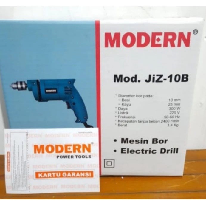 Bor Tangan 10mm MODERN JIZ-10B / Bor Listrik / Torka