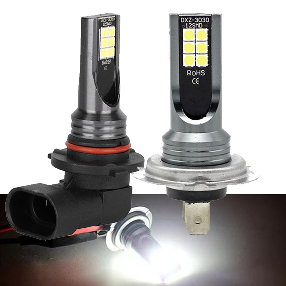 H7 Led Lamp Kit Car Fog Light Bulbs 12V 55W High Power Auto Fog Lamp 6000K Motorcycle h7 super brigh