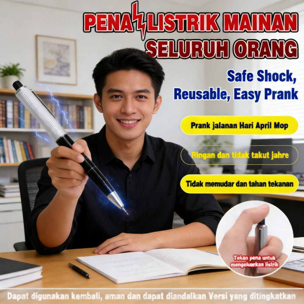 Kejut Plastik Pulpen Prank Setrum Pen Palsu Novelty Kejut Mainan / Mainan Palsu Pulpen Setrum Prank 