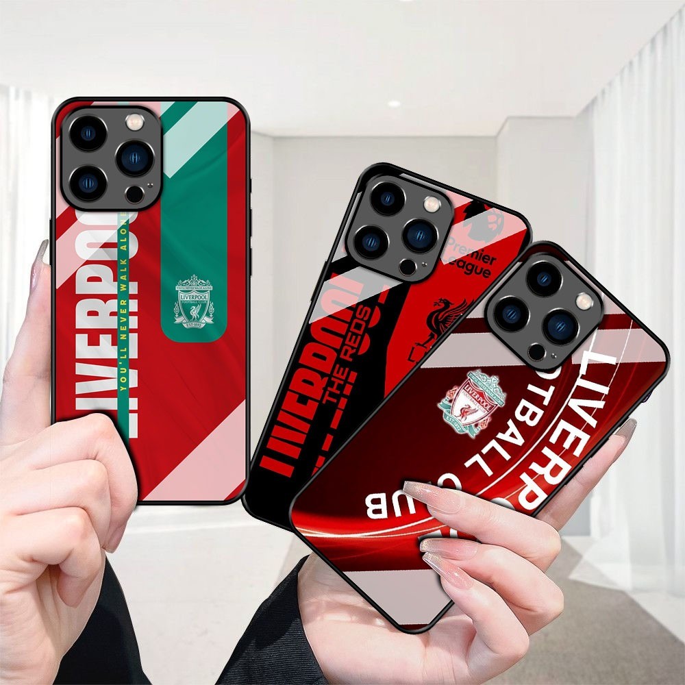 ALL TYPE CASE GLOSSY GLASS KACA MOTIF LIVERPOOL UNTUK SAMSUNG A05 A05s A06 A07 A10s A04s A04 A22/M22