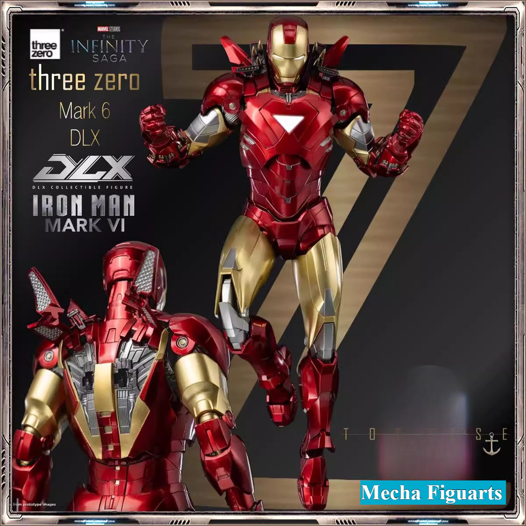 Threezero MK6 DLX 3A Marvel Avengers Iron Man 2 Finished Model Authentic in Stock