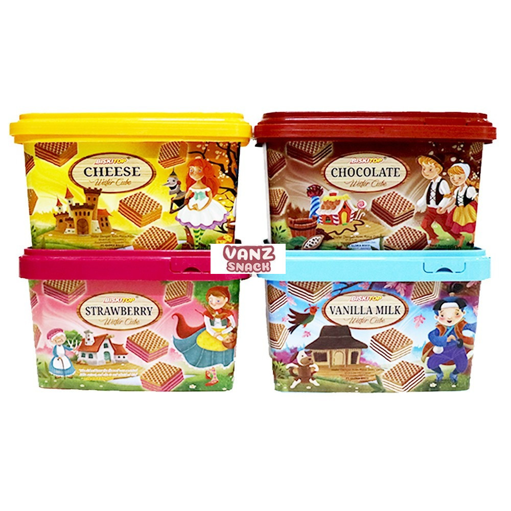 Biskitop Wafer Cube Toples 180 gr