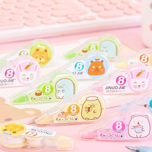 Tip-Ex Roll Lucu / Mini Correction Tape / Motif Kartun Imut / Alat Tulis Kekinian / Tip-Ex Karakter