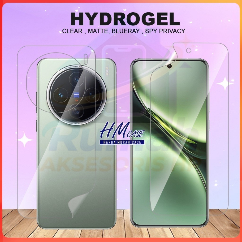 Antigores Hydrogel Vivo X200 Vivo X200 Pro Vivo X70 Pro Vivo X80 Vivo X80 Pro Antigores Hydrogel Cle