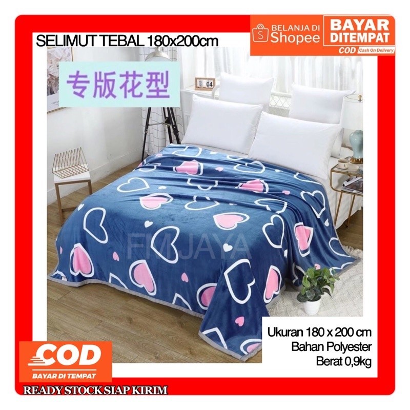 [FM] SELIMUT TEBAL BULU 180x200CM || SELIMUT BULU IMPORT HALUS / SELIMUT DEWASA / SELIMUT BULU HALUS