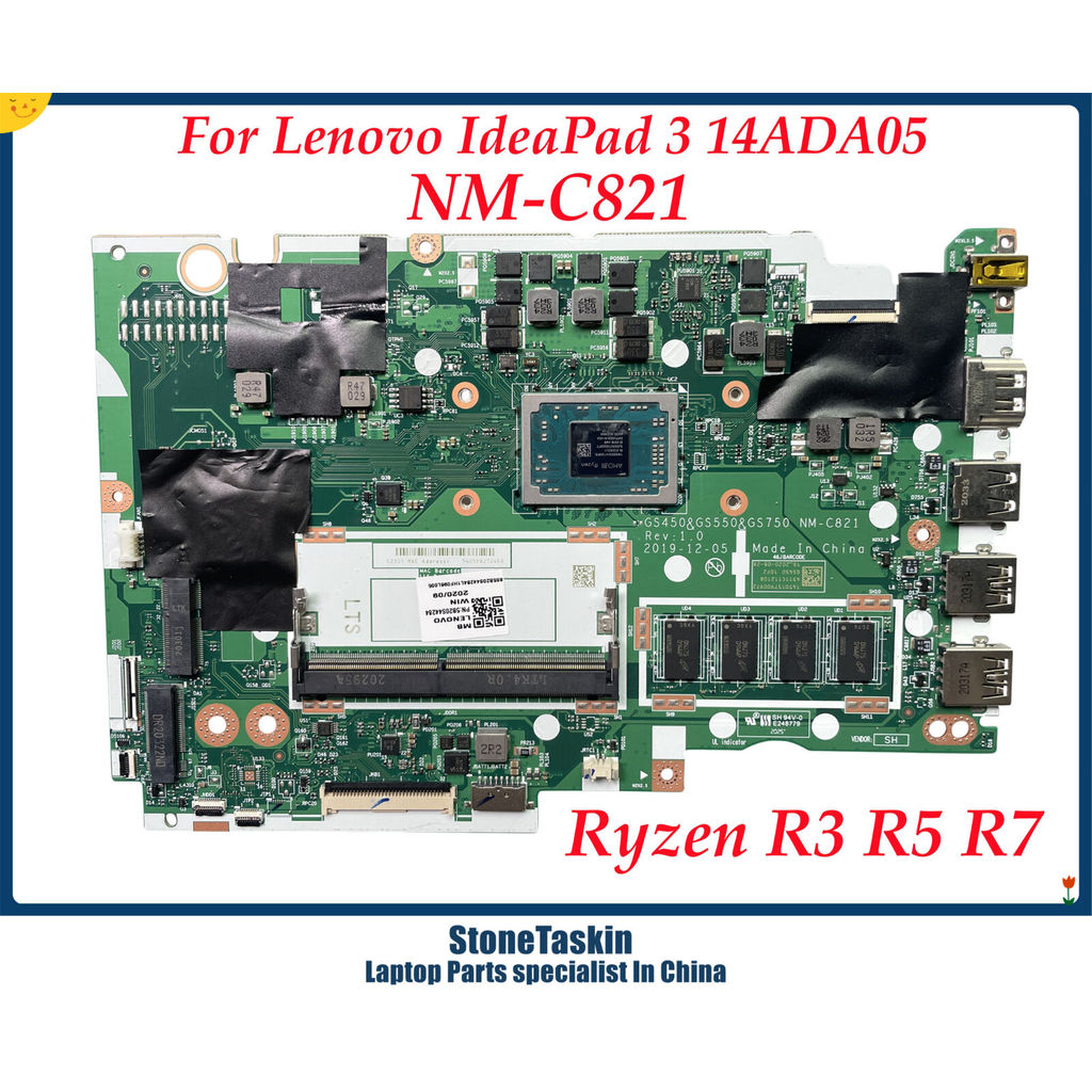 StoneTaskin GS450&GS550&GS750 NM-C821 For Lenovo IdeaPad 3 14ADA05 Laptop Motherboard AMD Ryzen3 325