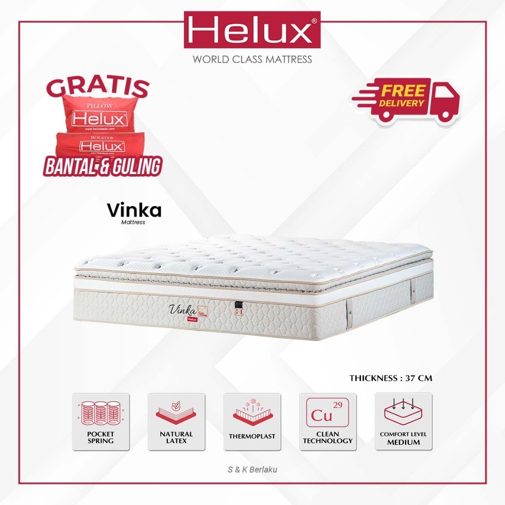 Kasur Latex Vinka By Helux Beds - Matras Only
