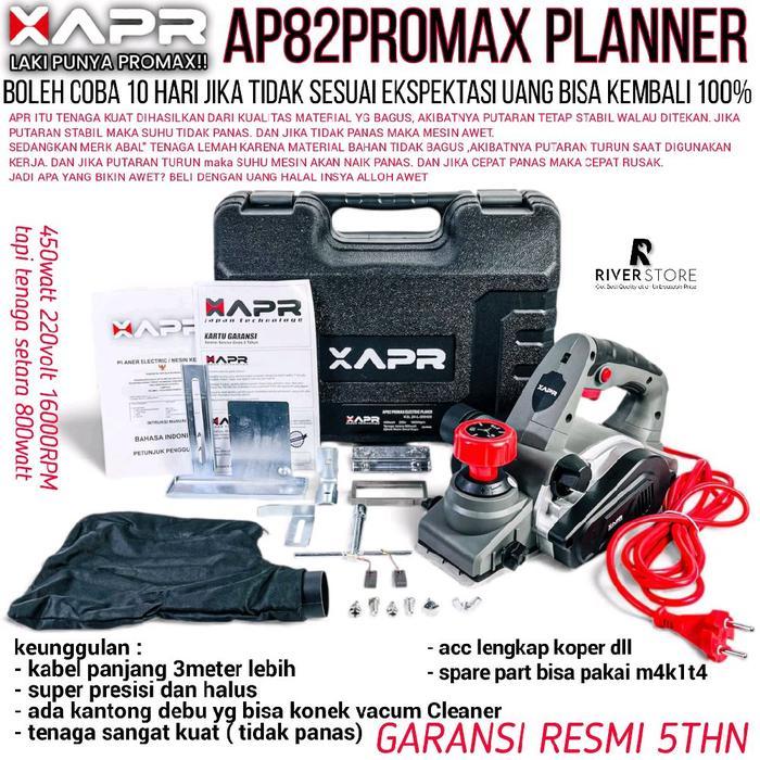 APR Mesin Planner AP82 Promax Series XAPR Mesin Serut Kayu Planer Sugu Ketam Pasah Pasrah Listrik Pr
