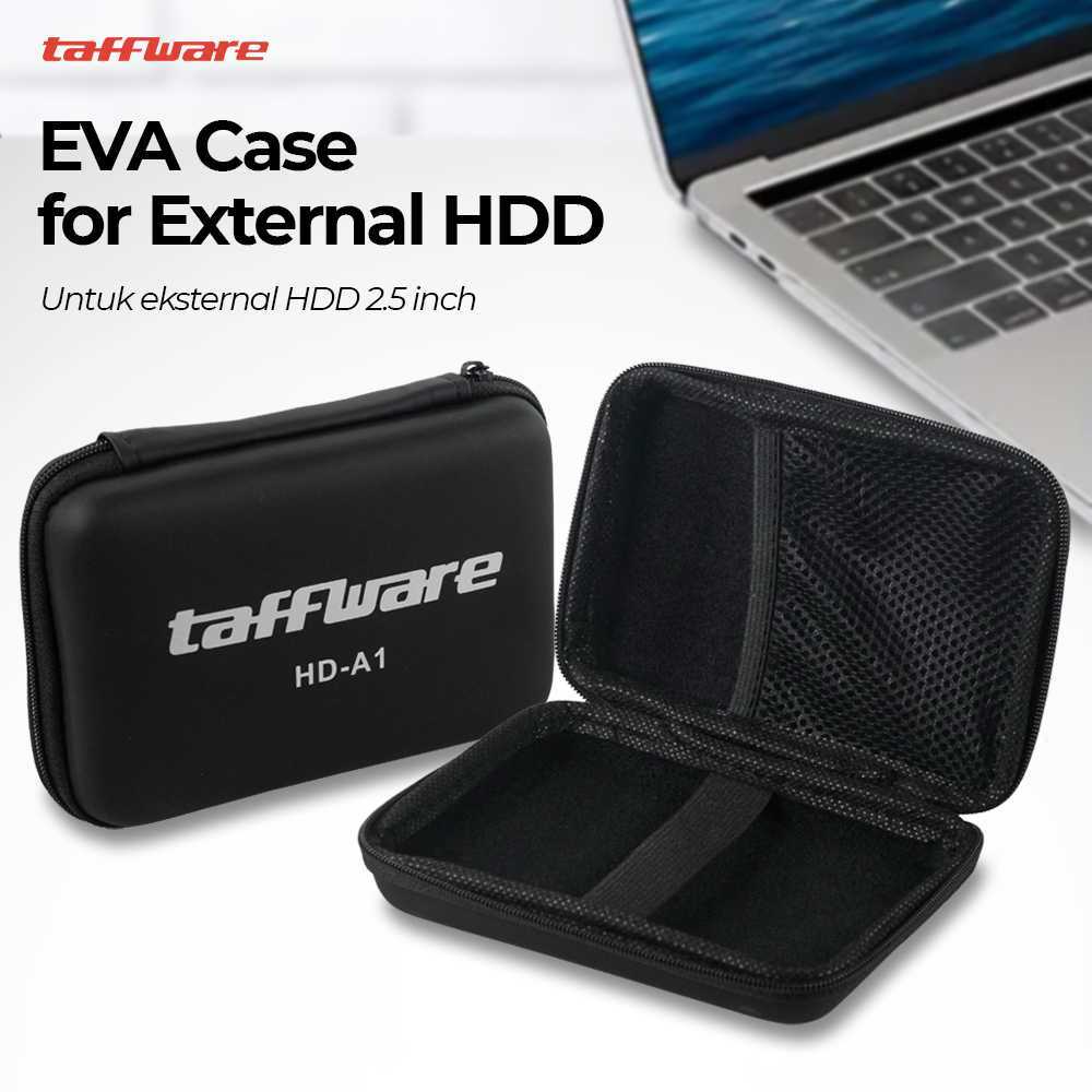 Taffware EVA Case Hard Disk External 2.5 Inch Hardcase HDD External Anti Shock Tas Pelindung Hardisk