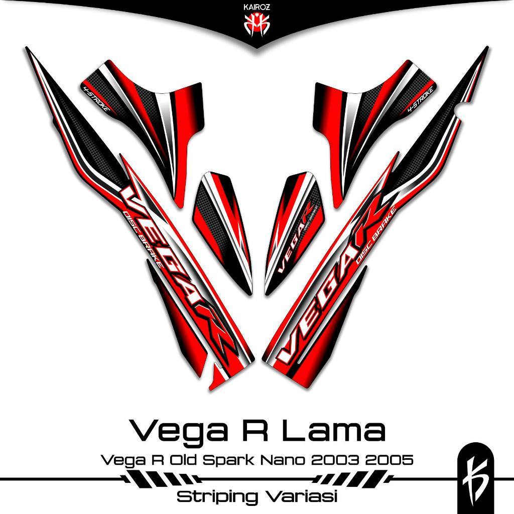 STRIPING VEGA R LAMA SKU 9 STIKER STICKER YAMAHA VEGA R OLD 2003 2005 110 LAMA SIRIUS SPARK NANO