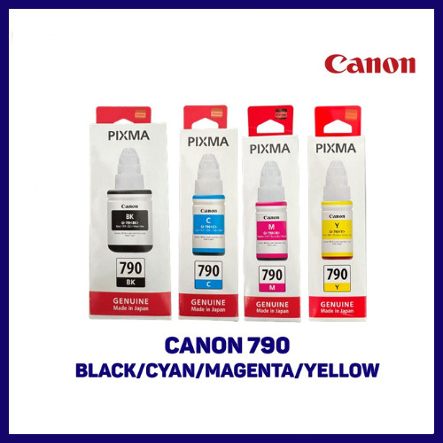 Tinta Canon GI-790 1 Set ( BlacK/Cyan/Magenta/Yellow ) Tipe Printer G Series - G1020, G2020, G3020, 