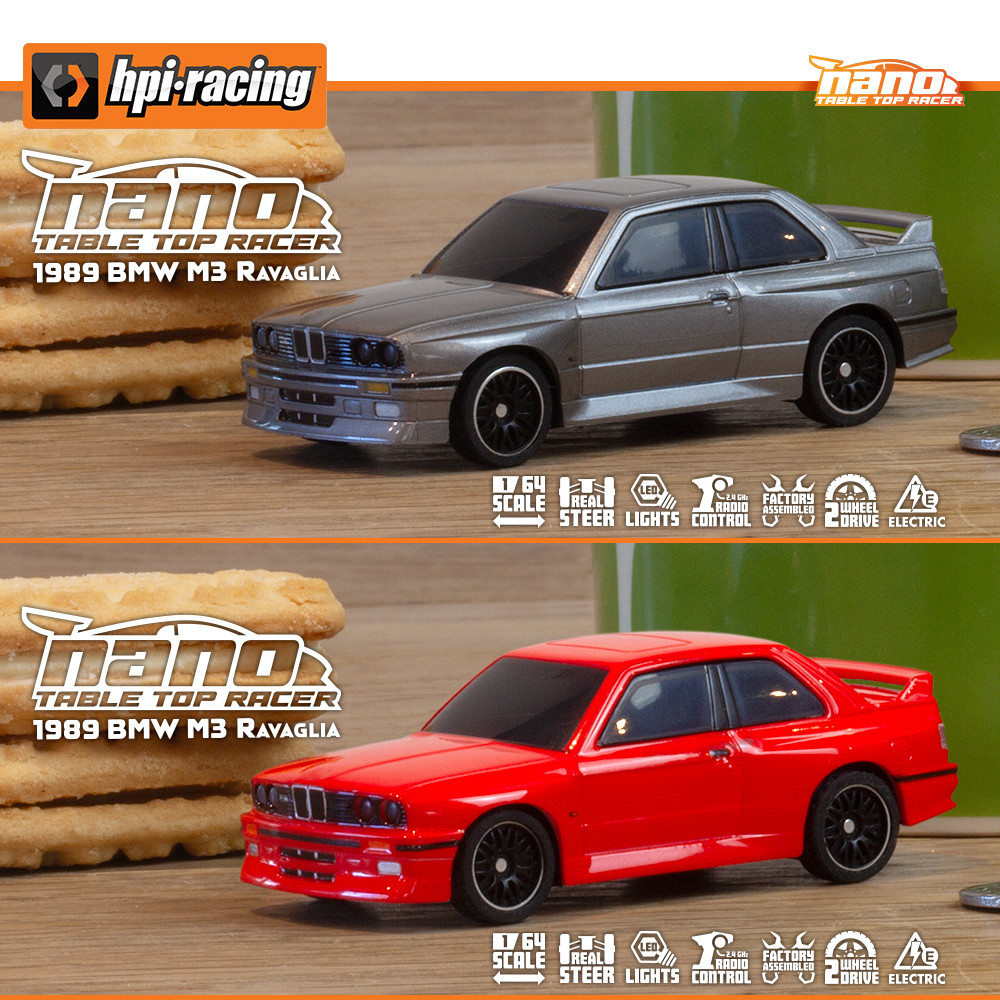 New HPI 1:64 NANO-TTR 160990 160991 1/64 Mirco RC Remote Control Model On-road Car Desktop Adult ild