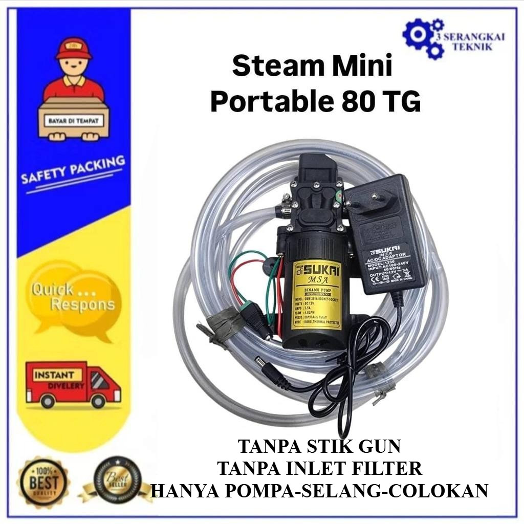 [80TG] Cuci Stim Alat Cuci Steam Motor dan Mobil Portable Mesin Steam AC Stim Motor AC Mobil Mesin S
