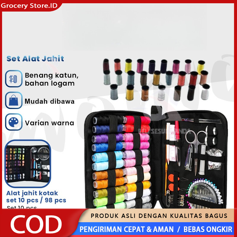 Benang Jarum Official Jarum Jahit Dan Benang 1 Set Alat Jahit Set Lengkap Jarum Jahit Tangan Set Jah