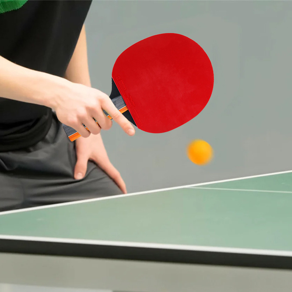 Ping Pong Paddles Table Tennis Racket Professional 2 Player Ping Pong Set with Storage Bag Non Slip 