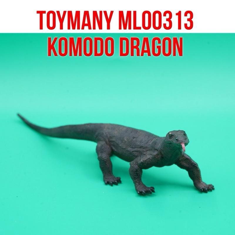 ToyMany ML00313 | Komodo Dragon Biawak Komodo Varanus Komodoensis | Mainan Figure Binatang Miniature