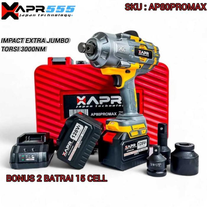 APR AP80 PROMAX+ TORSI 3000NM APR impact wrench xtra jumbo 3/4inch type AP80 3000NM garansi resmi
