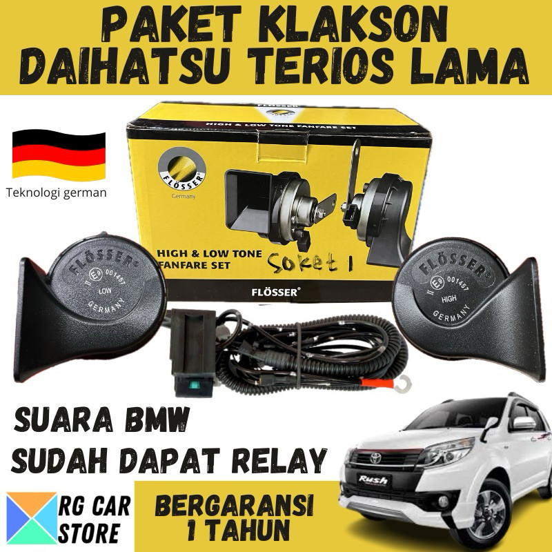 Klakson Mobil Terios Lama Merek Flosser Germany Original Dijamin PnP Berkualitas