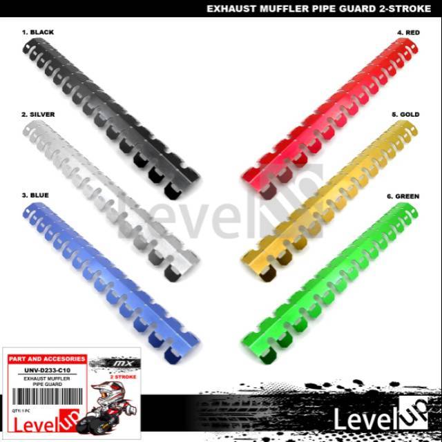 cover pipa knalpot ktm bahan alumunium - pelindung silencer pipa knalpot alumunium protector knalpot