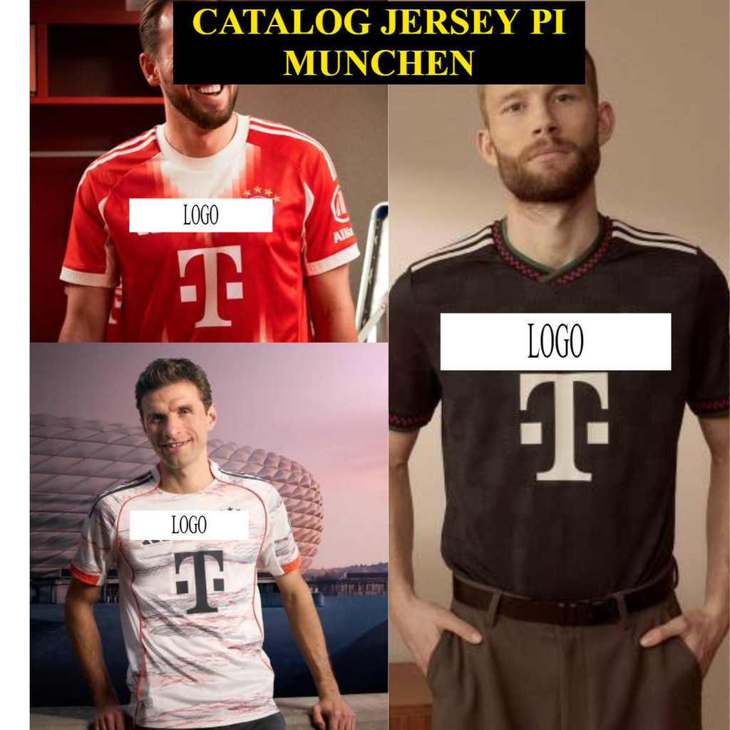 New Jersey Bola GO Grade Ori Terbaru Bayern Mun chen Home Away 3rd Player Issue High Quality