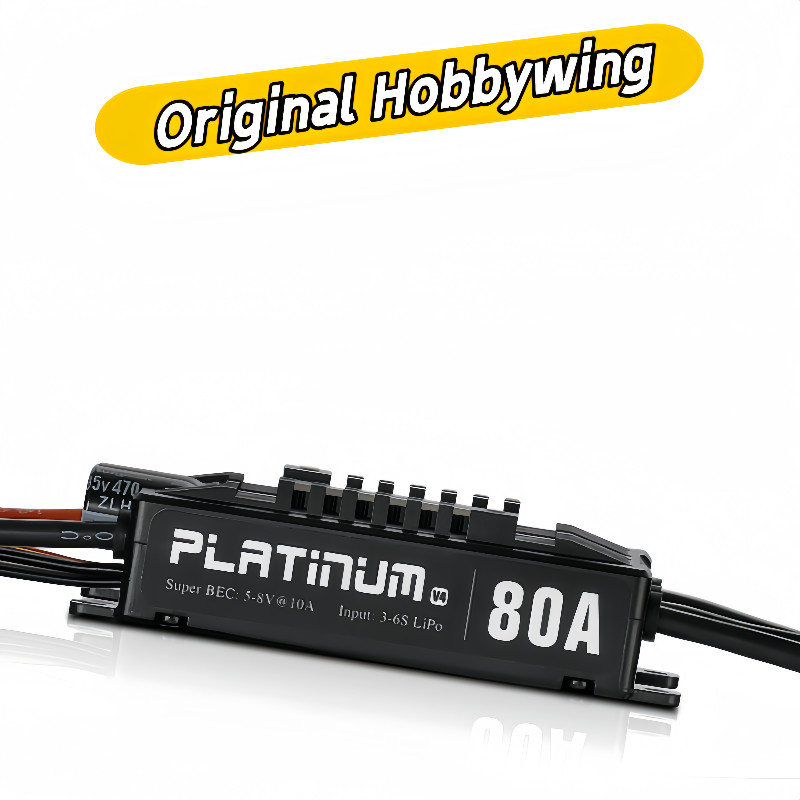 Hobbywing Platinum 25A 40A 60A 80A 120A V4 Brushless ESC Electronic Speed Controller 3-6S Lipo Built