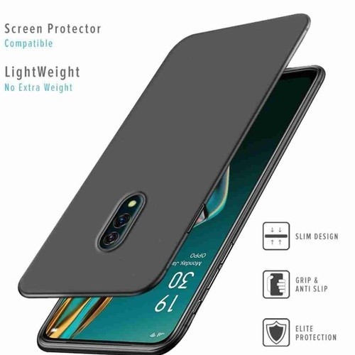 CASE OPPO K3 / REALME X PREMIUM MATTE CASE ULTRA SLIM FIT TPU SILICONE SOFT BLACK DOFF
