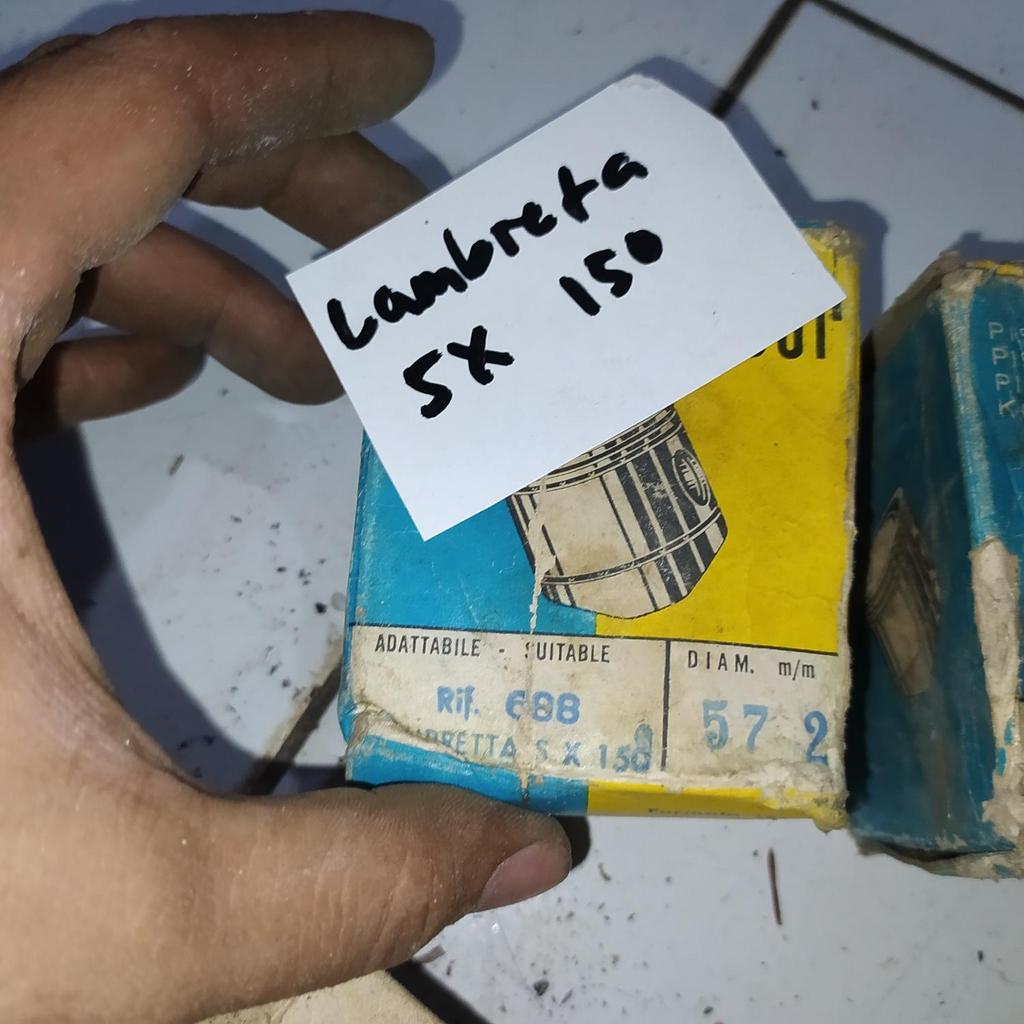 Lambretta sx 150cc 57.2 italy original nos seher set