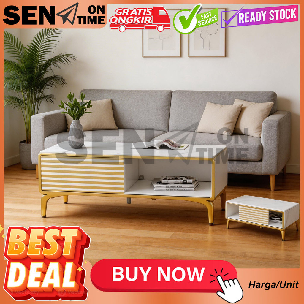 [Instant] MELODY Meja Tamu Lesehan Modern Multifungsi CTM 277 CT 9931 CT 2139 CTS 378 Marmer CT 278 