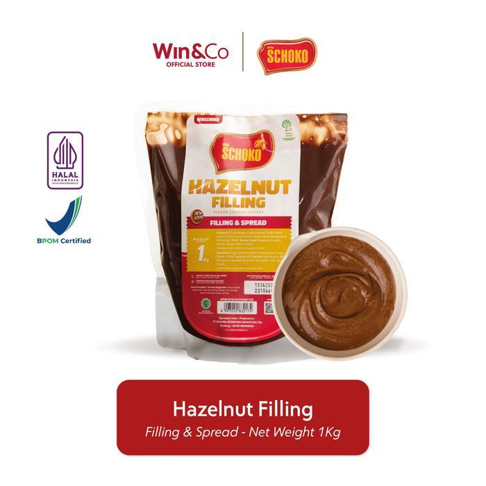 SCHOKO Hazelnut Filling & Spread - 1 Kg / Selai dan Olesan