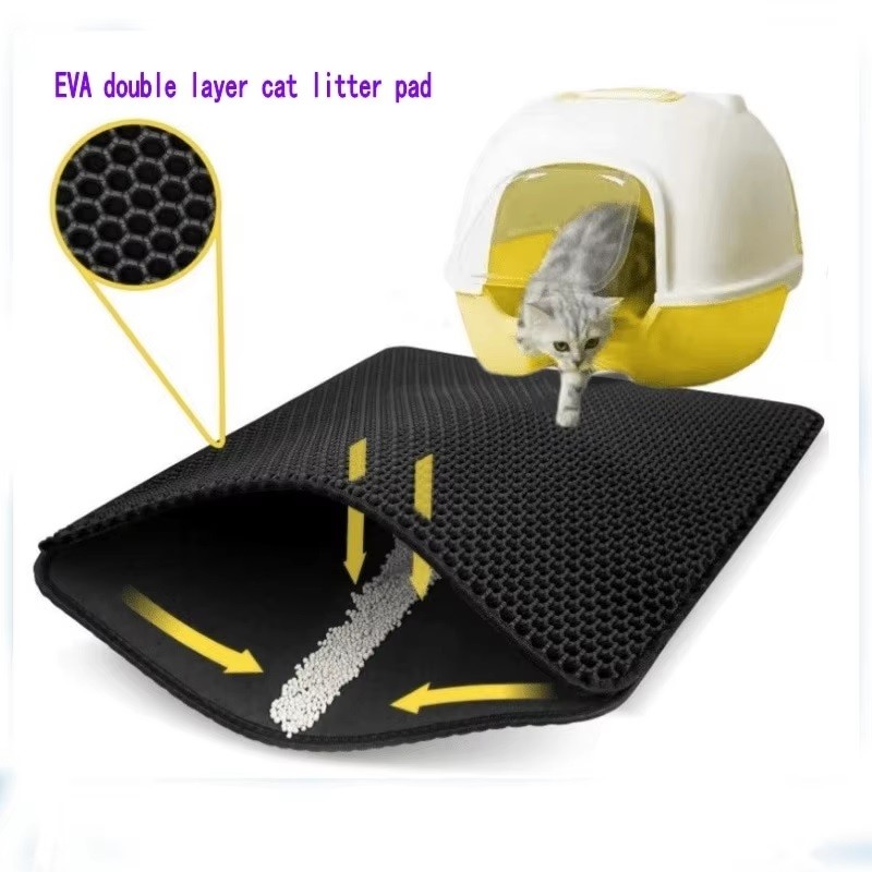 EVA Double Layer Cat Litter Mat, Resistant, Waterproof, Non Slip, Cat Toilet Rug, Litter Tray, Huge 