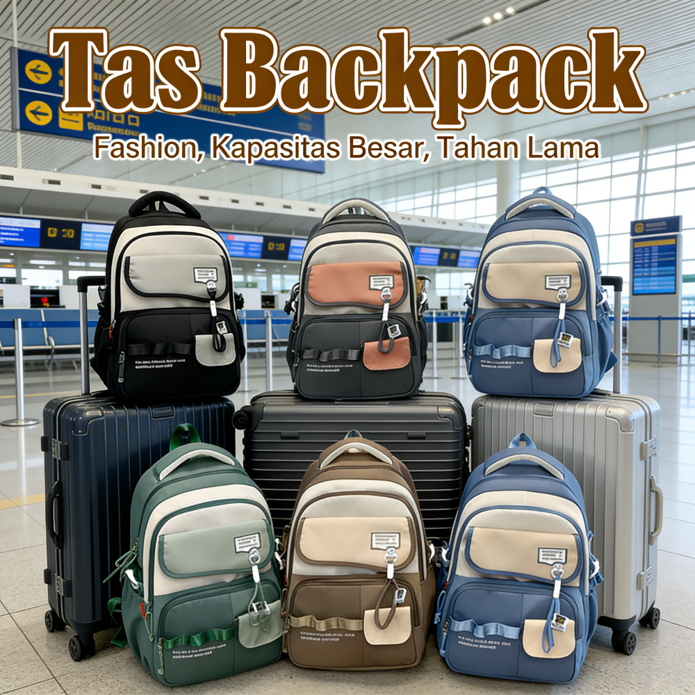 Perempuan Tas Sekolah Wanita Tas Ransel Anak Besar SMP SMA Tas Wanita Fashion