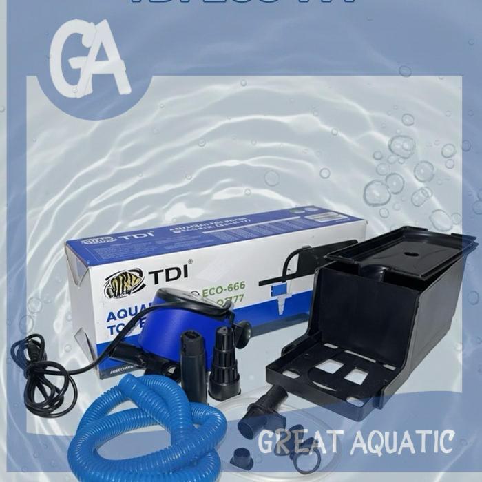top filter gantung aquarium filter atas aquarium TDI ECO 777 untuk aquarium 60 cm - 75 cm TIGER DATZ