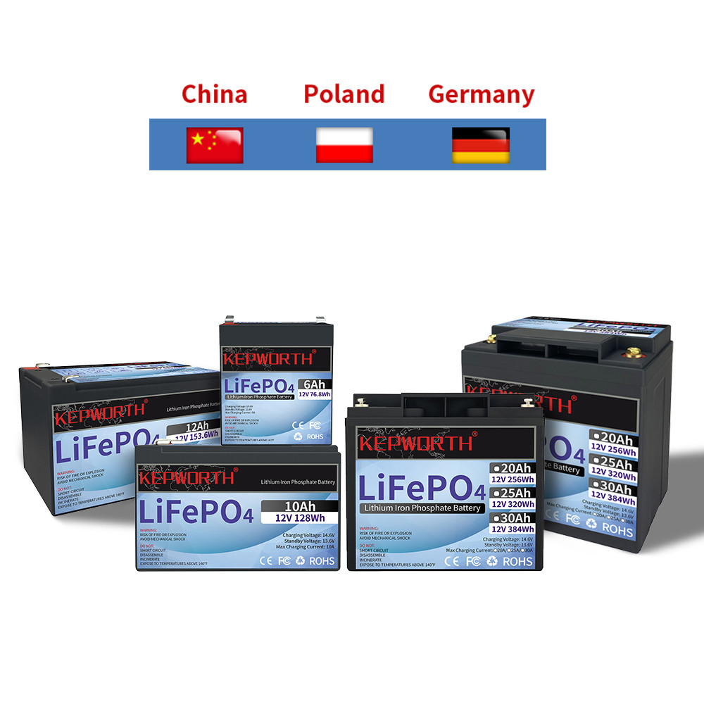 Baterai Lithium Iron Phosphate 12V 6Ah 10Ah 12Ah 20Ah 25Ah 30Ah, Baterai LiFePo4 12V yang Dapat Diis