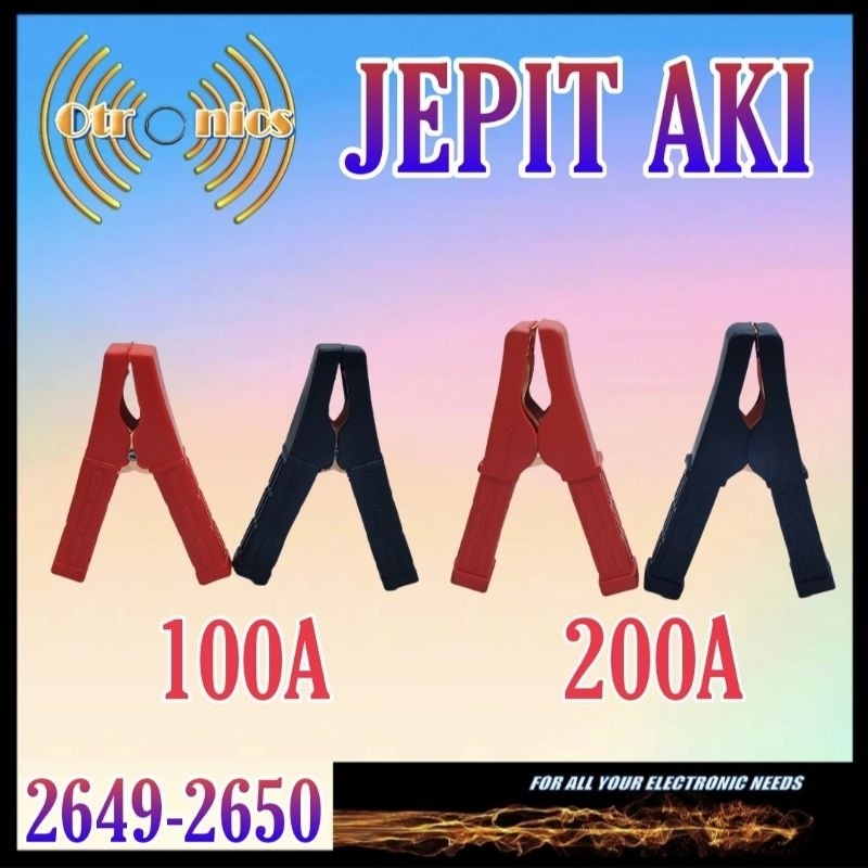 Jepit Buaya Aki Jepitan Aki BESAR 100A 200A 1set