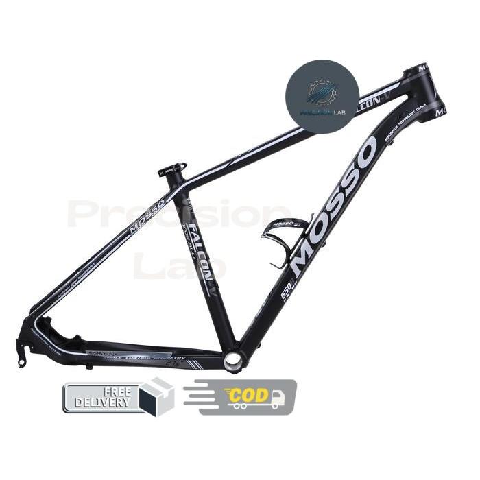 Mosso Falcon V Frame Set Sepeda Sepeda XC MTB [27.5 / 29 Inch] - Black/Grey, 27.5x15.5 -P.Lab