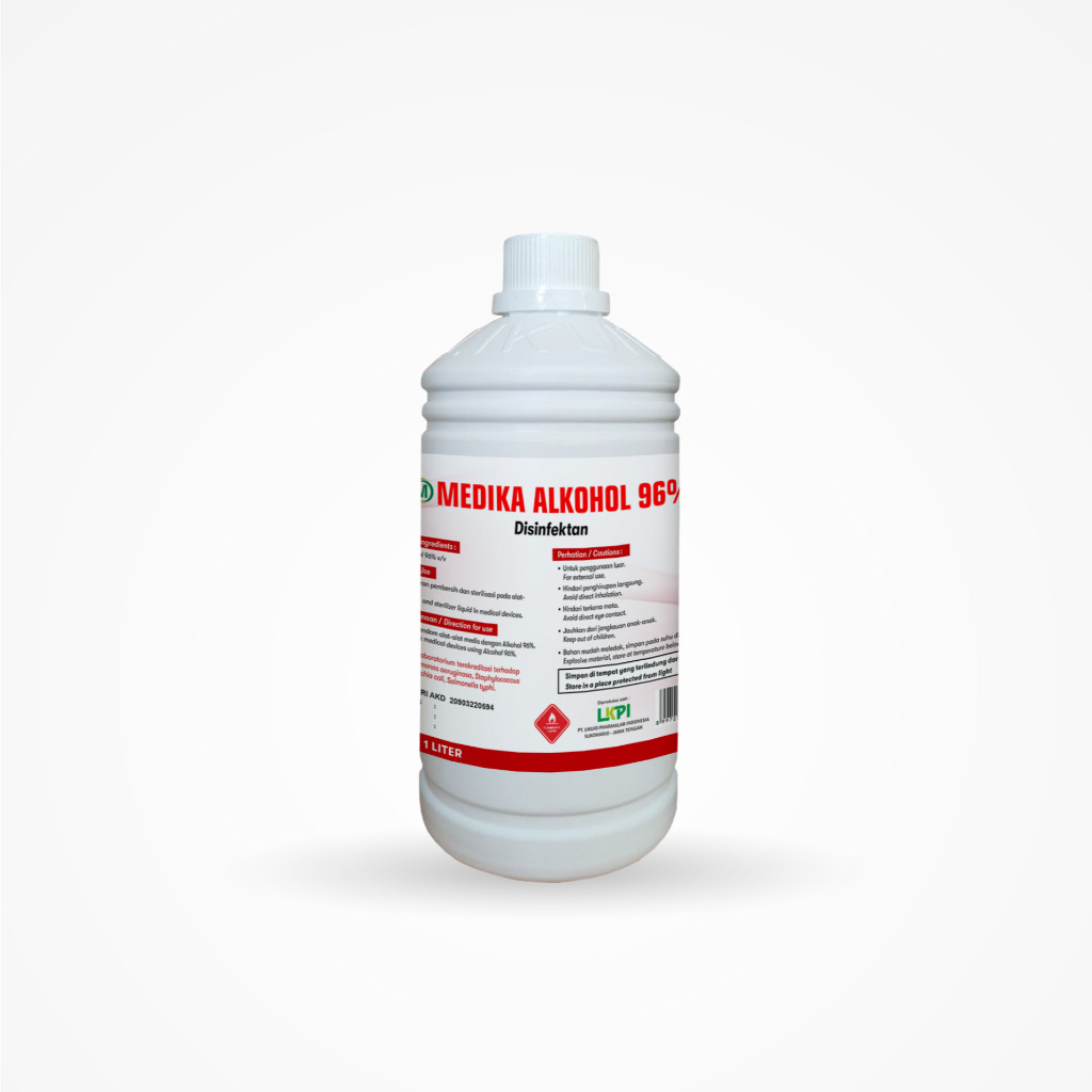 Medika - Alkohol 96%  1 Liter Alkohol Medis Original