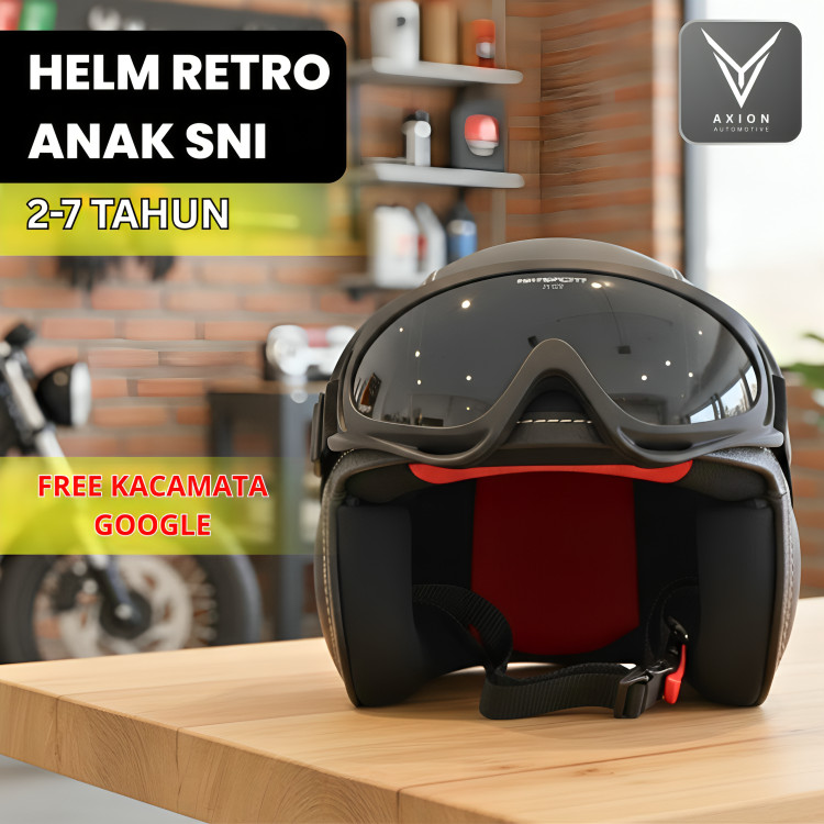 Helm Anak Perempuan Pororo Retro Classic Helm Anak Laki Laki Helm Anak 2 Tahun 3 Tahun Helm Anak SNI