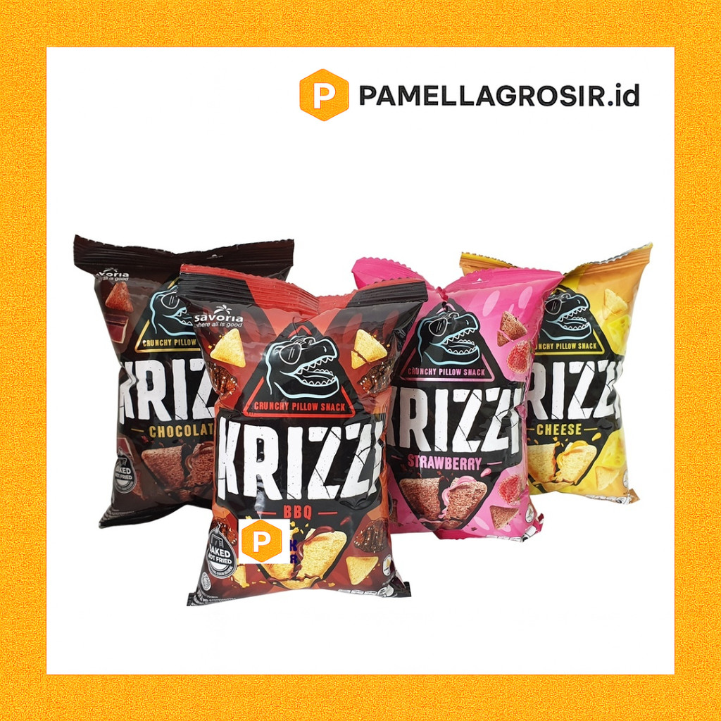 KRIZZI PILLOW 55gr CHOCOLATE/STRAWBERRY/CHEESE/BBQ