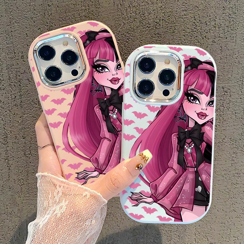 Softcase For Samsung Case A32 5G A34 M32 Silicon Silver Chrome Lens Cute Gadis Imut Casing Ponsel