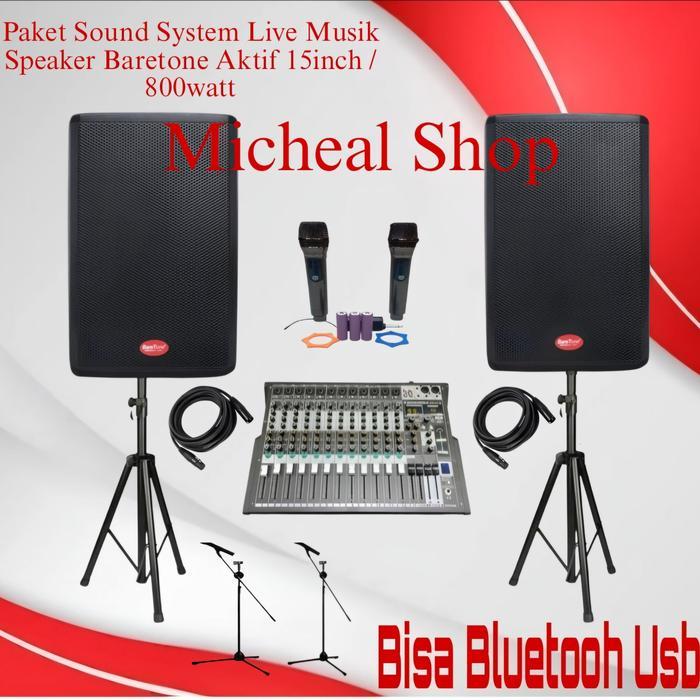 Paket Sound System Speaker Aktif Baretone 15inch