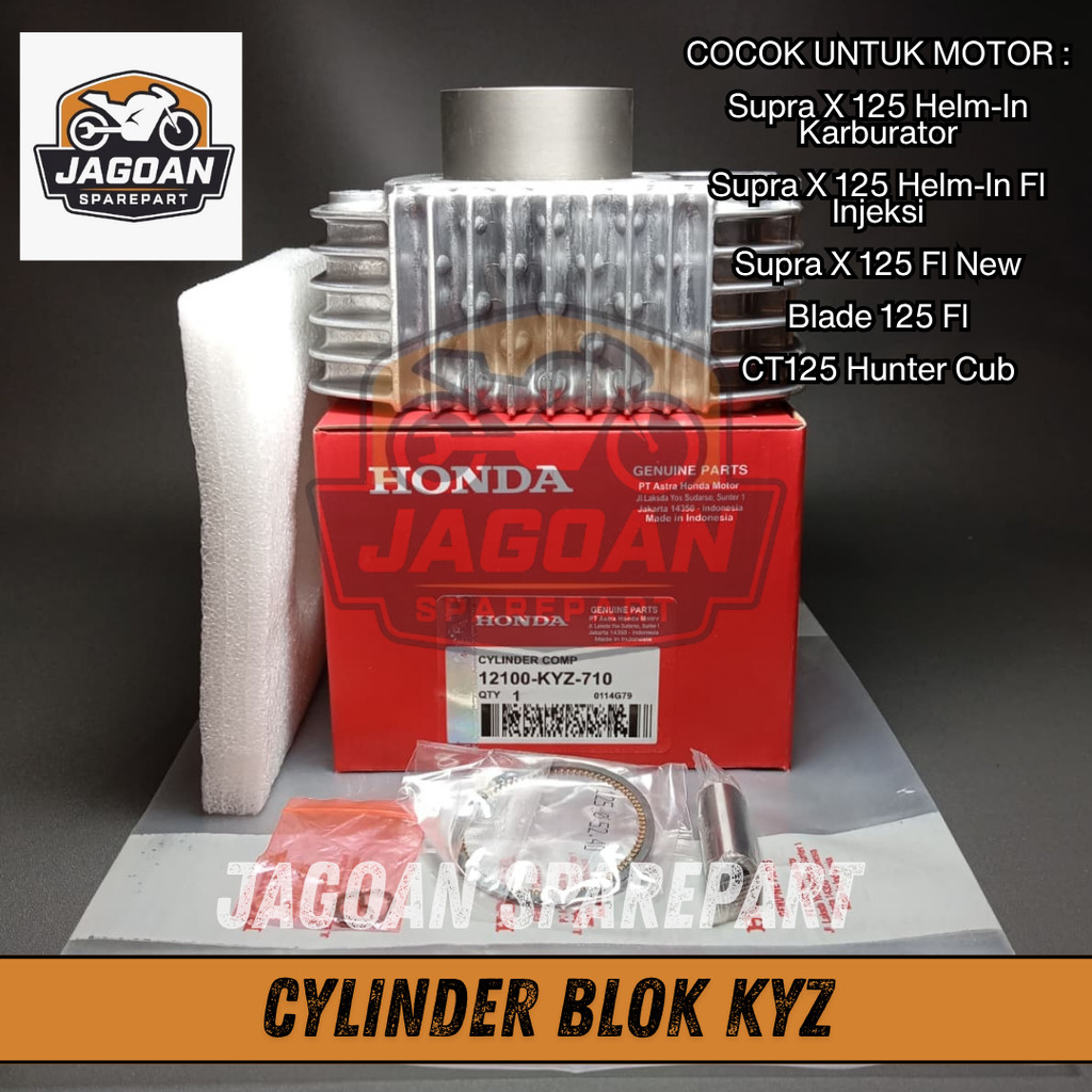 12100-KYZ-710 Cylinder Comp – Supra X 125 Helm In FI, New Supra X 125 FI 12100KYZ710