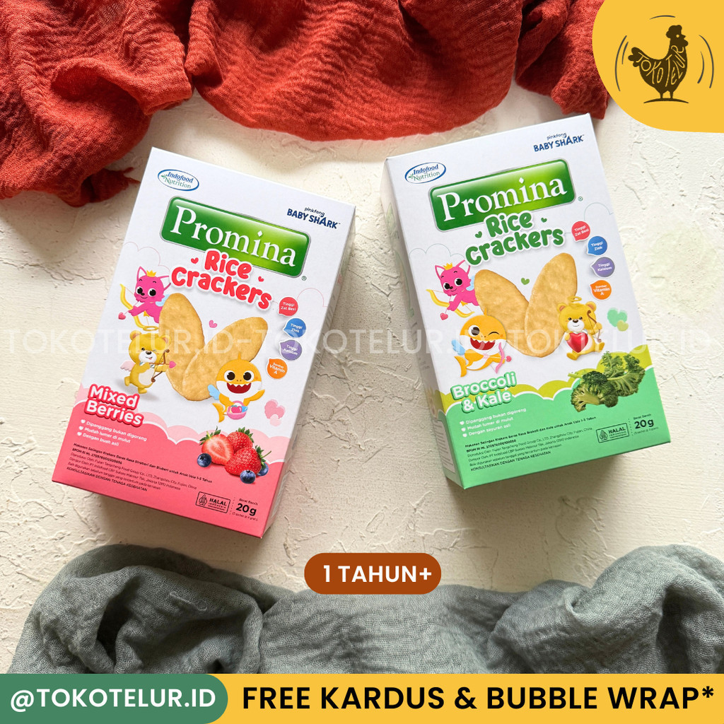 PROMINA - Rice Crackers | Biskuit Bayi Cemilan Snack Bayi (1 tahun+)