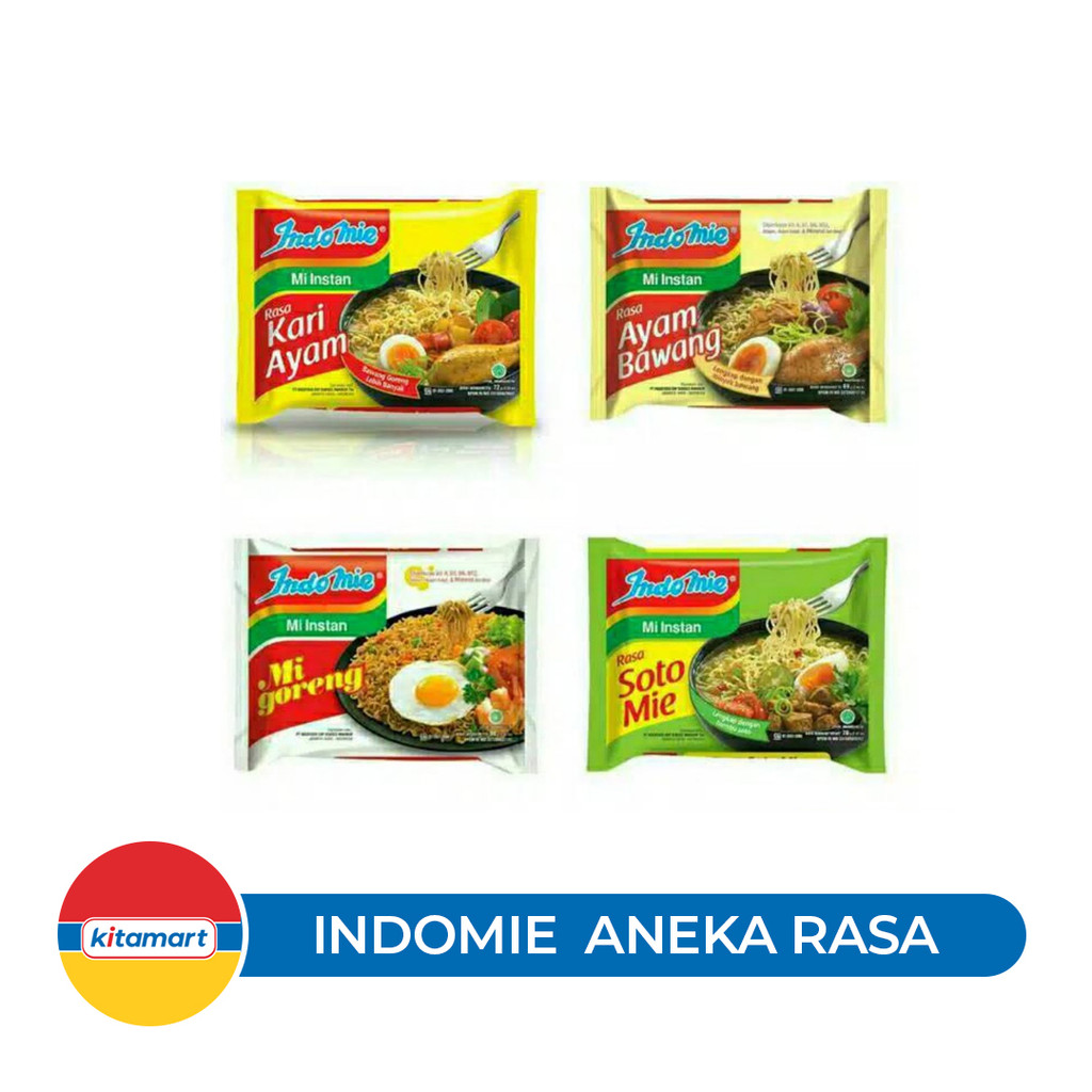 Indomie Mie Instan Seleraku Aneka Rasa Kari Ayam Soto Goreng KITA MART Padang