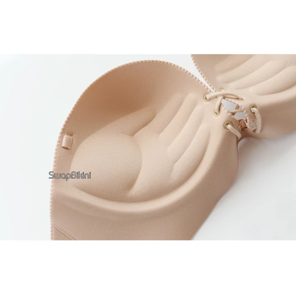 New Bra Seamless Ada kawat Bra Busa Tebal Pushup Tali Depan