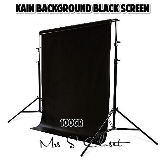 Kain Background Hitam / Kain Studio Backdrop Hitam Warna Warni 100gr - Kain Saja